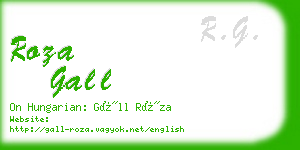 roza gall business card